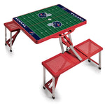 Houston Texans - Picnic Table Portable Folding Table with Seats and Umbrella