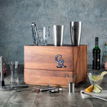 Colorado Rockies - Madison Acacia Tabletop Bar Set