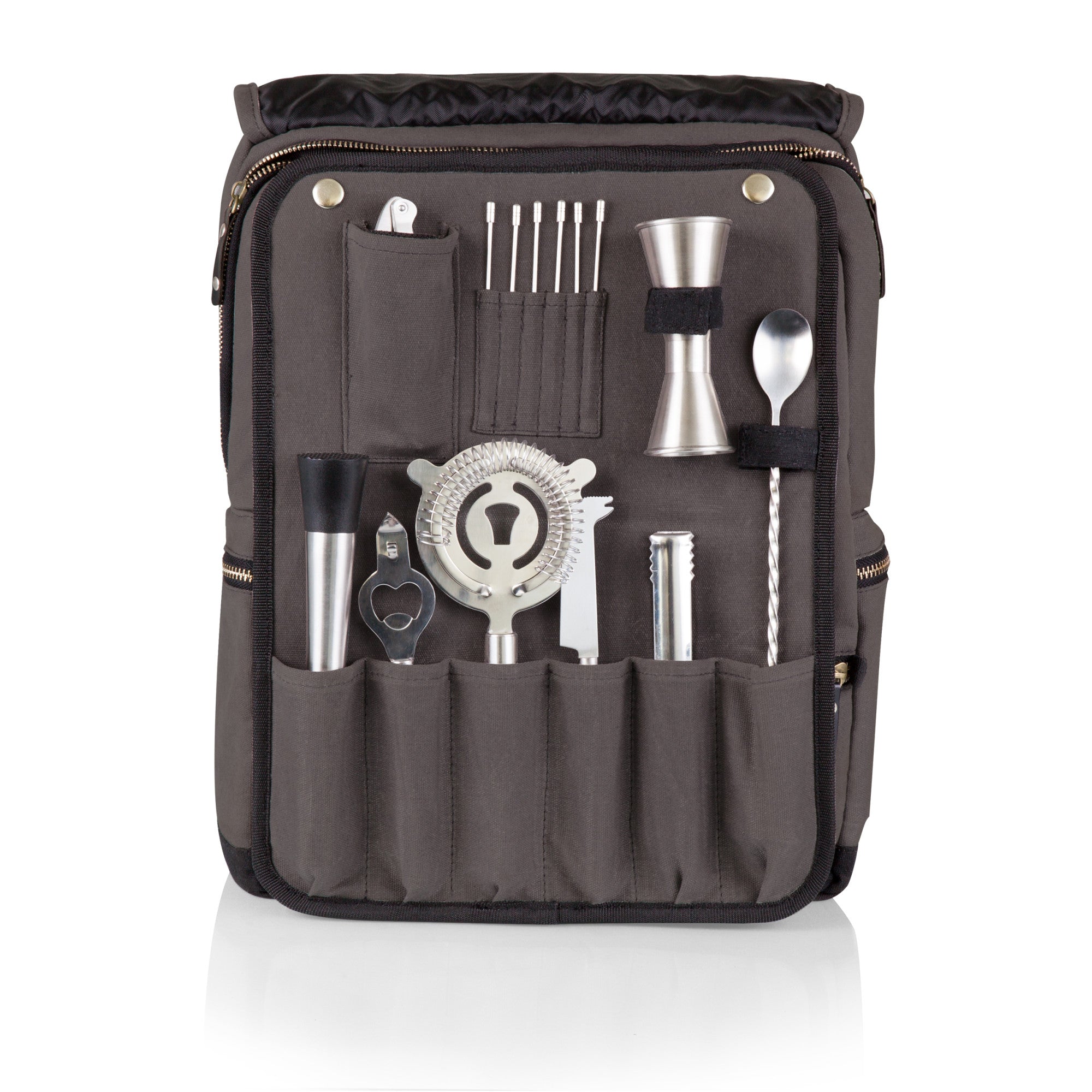 backpack travel bar Picnic Time Bar-Backpack Portable Cocktail Set
