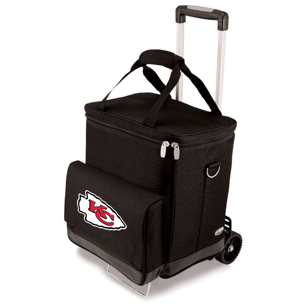 Kansas City Chiefs - Cellar 6-Bottle Wine Carrier & Cooler Tote with Trolley