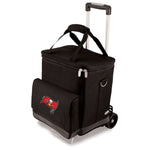Tampa Bay Buccaneers - Cellar 6-Bottle Wine Carrier & Cooler Tote with Trolley