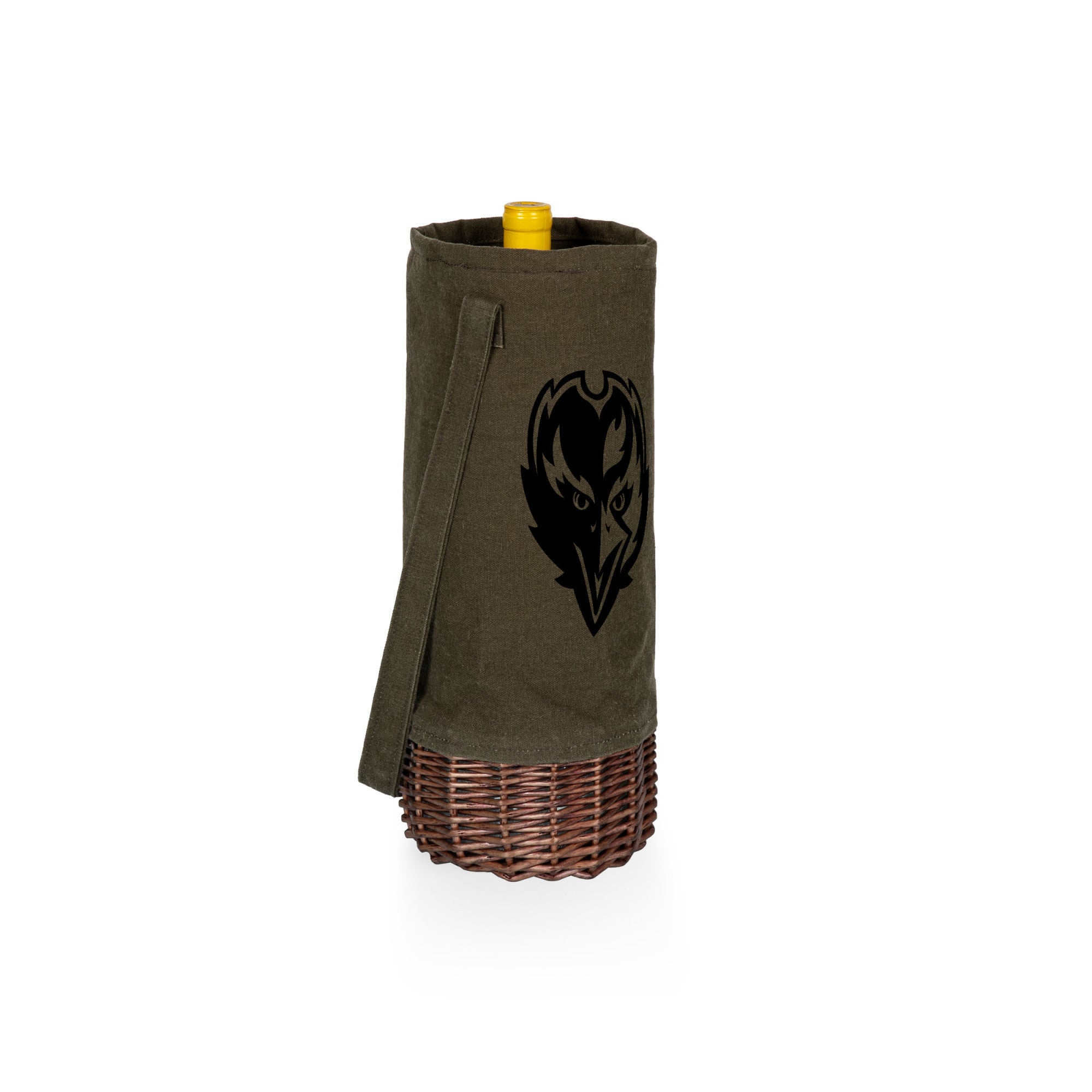 Baltimore Ravens - Malbec Insulated Canvas and Willow Wine Bottle Basket