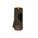 Baltimore Ravens - Malbec Insulated Canvas and Willow Wine Bottle Basket-Picnic Time Family of Brands
