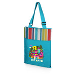 Fun Stripe Pattern with Aqua Blue Exterior