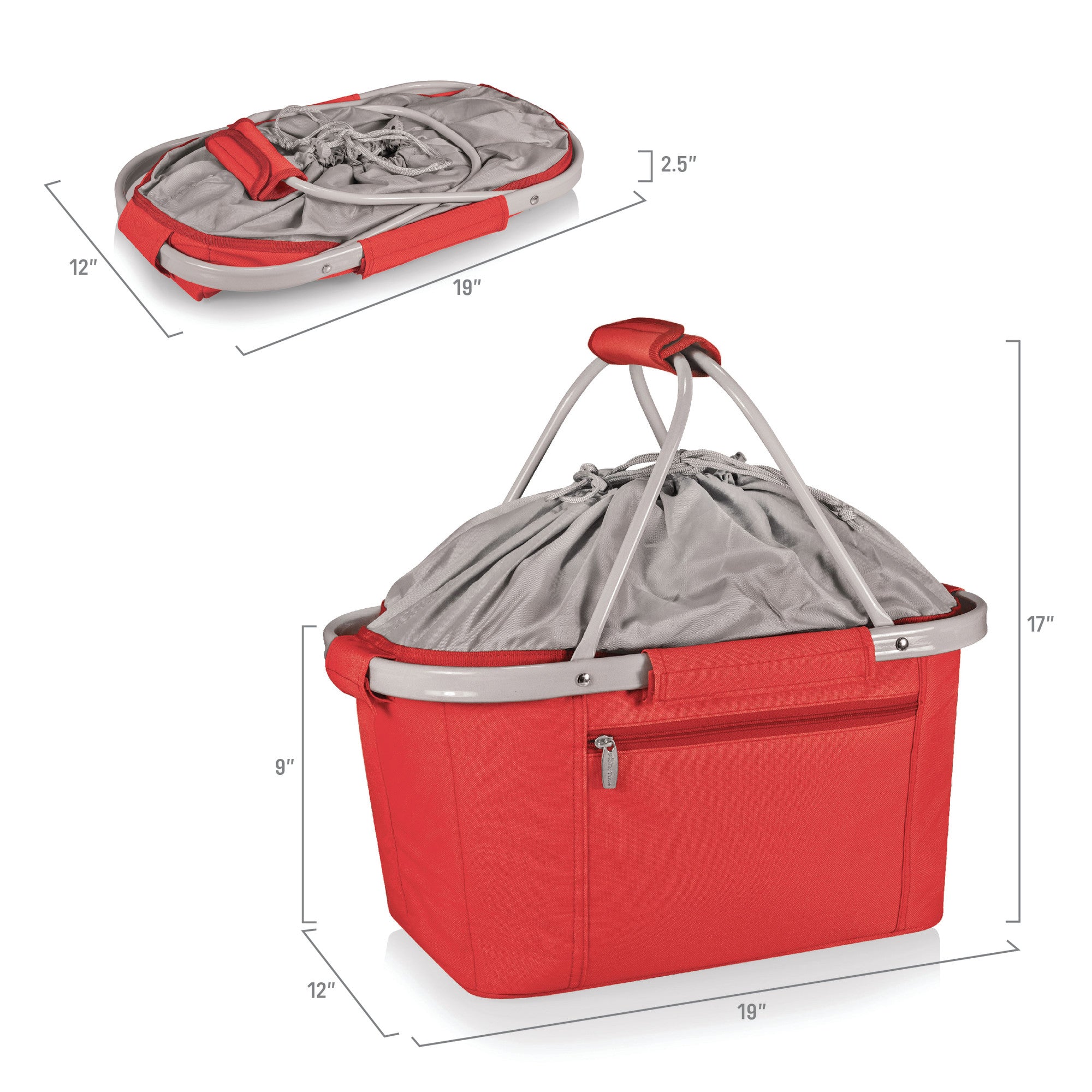 Cincinnati Reds - Metro Basket Collapsible Cooler Tote