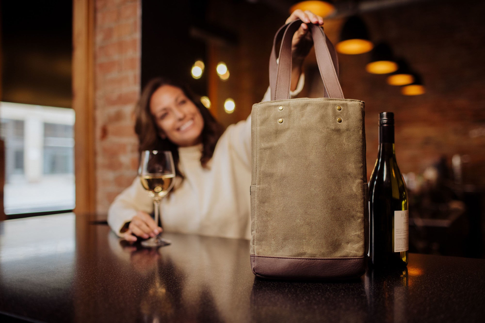 Buy Greenfield Collection Insulated Duo Wine Bottle Cooler Bag for