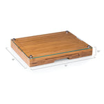 Tampa Bay Rays - Concerto Glass Top Cheese Cutting Board & Tools Set