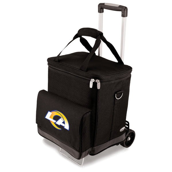 Los Angeles Rams - Cellar 6-Bottle Wine Carrier & Cooler Tote with Trolley