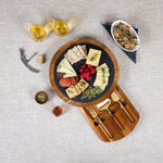 Oakland Athletics - Insignia Acacia and Slate Serving Board with Cheese Tools