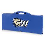 Wingate University Bulldogs - Picnic Table Portable Folding Table with Seats
