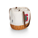 Stanford Cardinal - Coronado Canvas and Willow Basket Tote-Picnic Time Family of Brands
