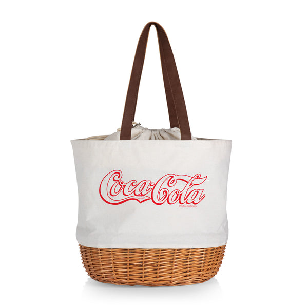 Coca-Cola - Coronado Canvas and Willow Basket Tote
