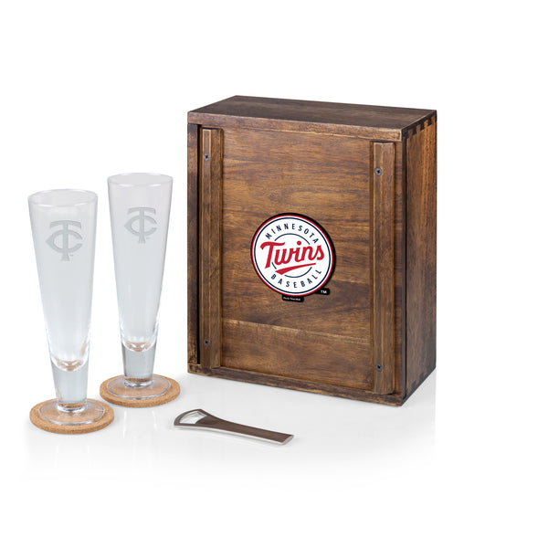 Minnesota Twins - Pilsner Beer Glass Gift Set