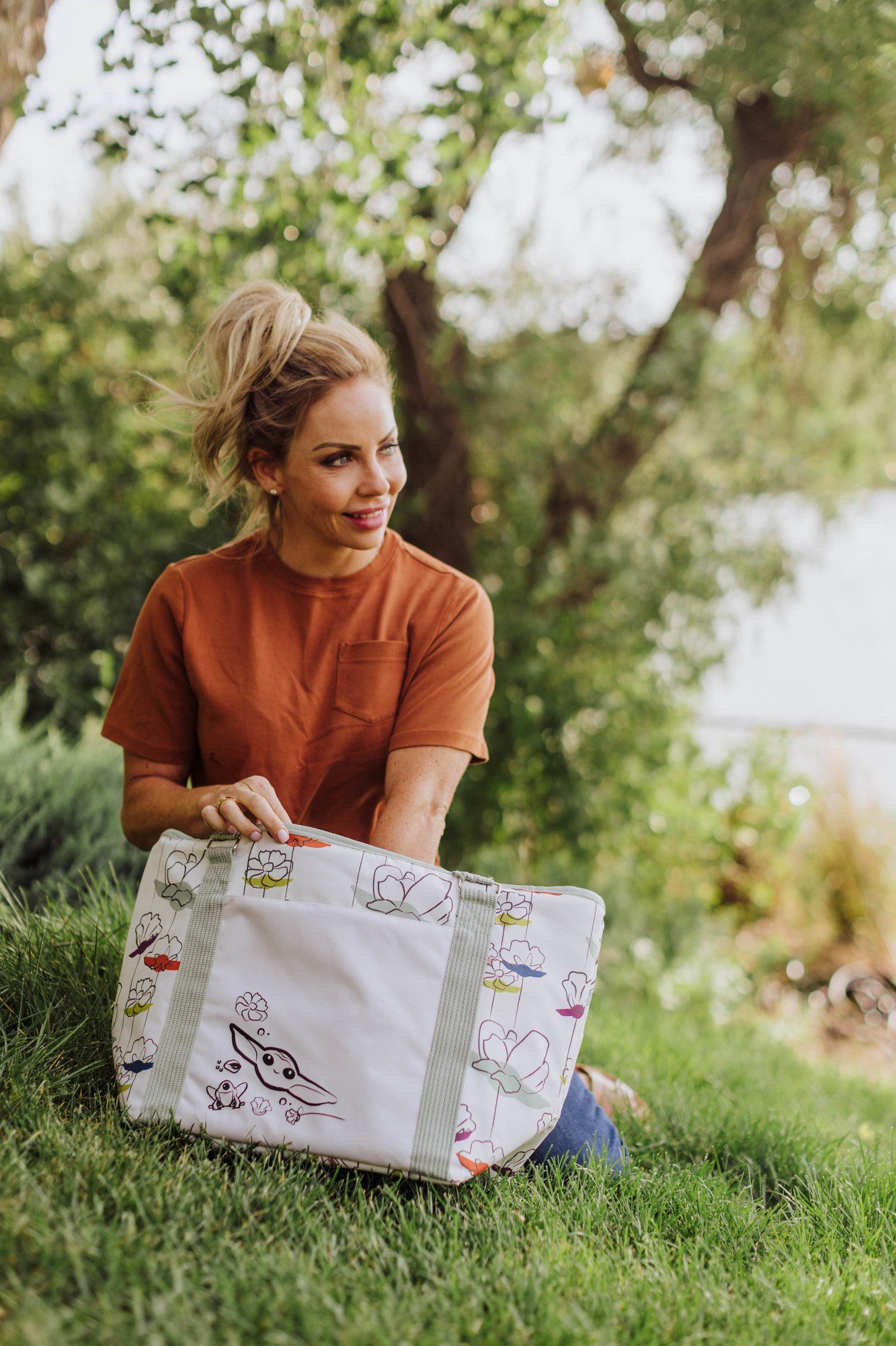 Cream with Floral Pattern