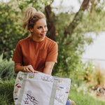 Cream with Floral Pattern