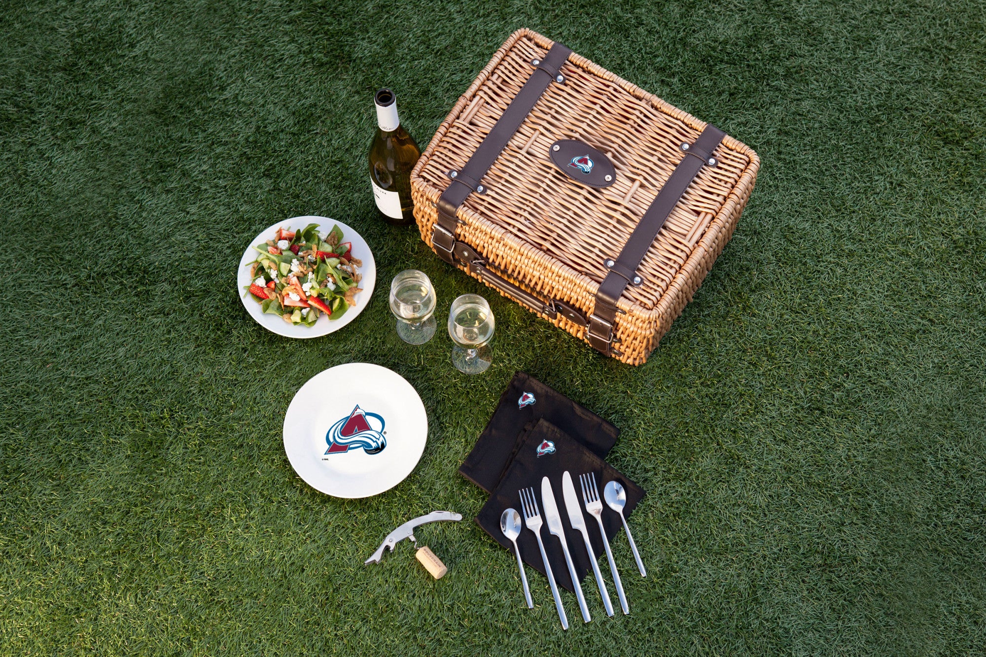 Colorado Avalanche - Champion Picnic Basket-Picnic Time Family of Brands