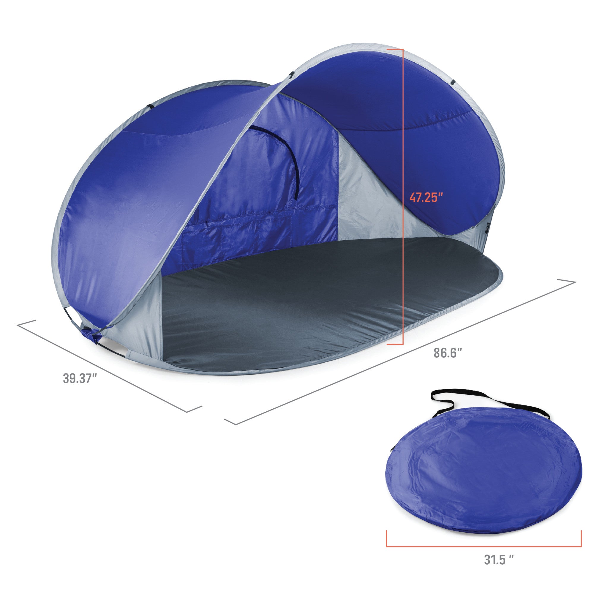 Illinois Fighting Illini - Manta Portable Beach Tent