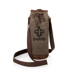 New Orleans Saints - Waxed Canvas Wine Tote