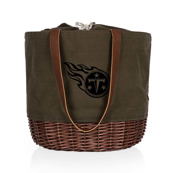 Tennessee Titans - Coronado Canvas and Willow Basket Tote