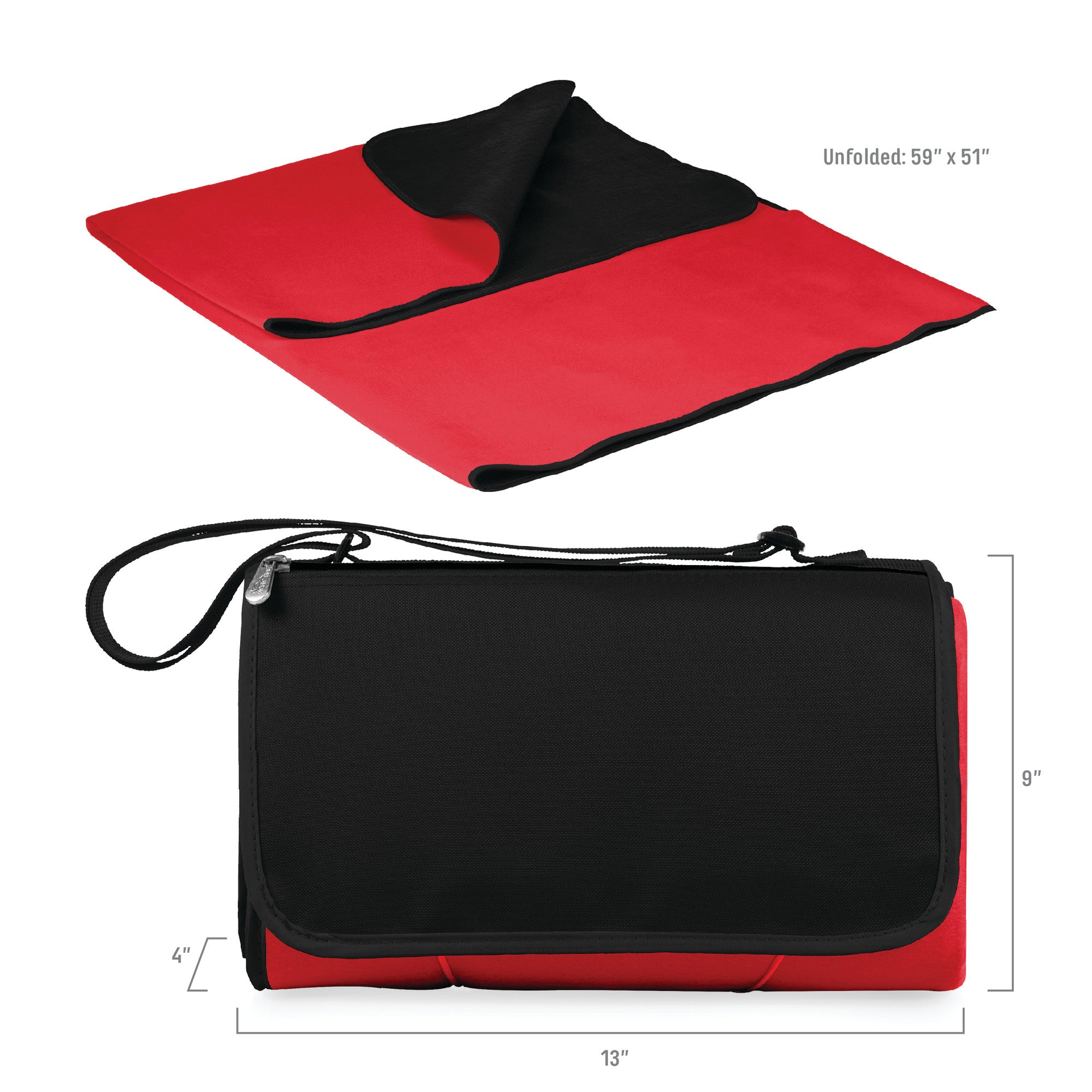 Red with Black Flap