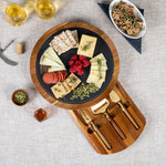 Insignia Acacia and Slate Serving Board with Cheese Tools