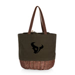 Houston Texans - Coronado Canvas and Willow Basket Tote-Picnic Time Family of Brands