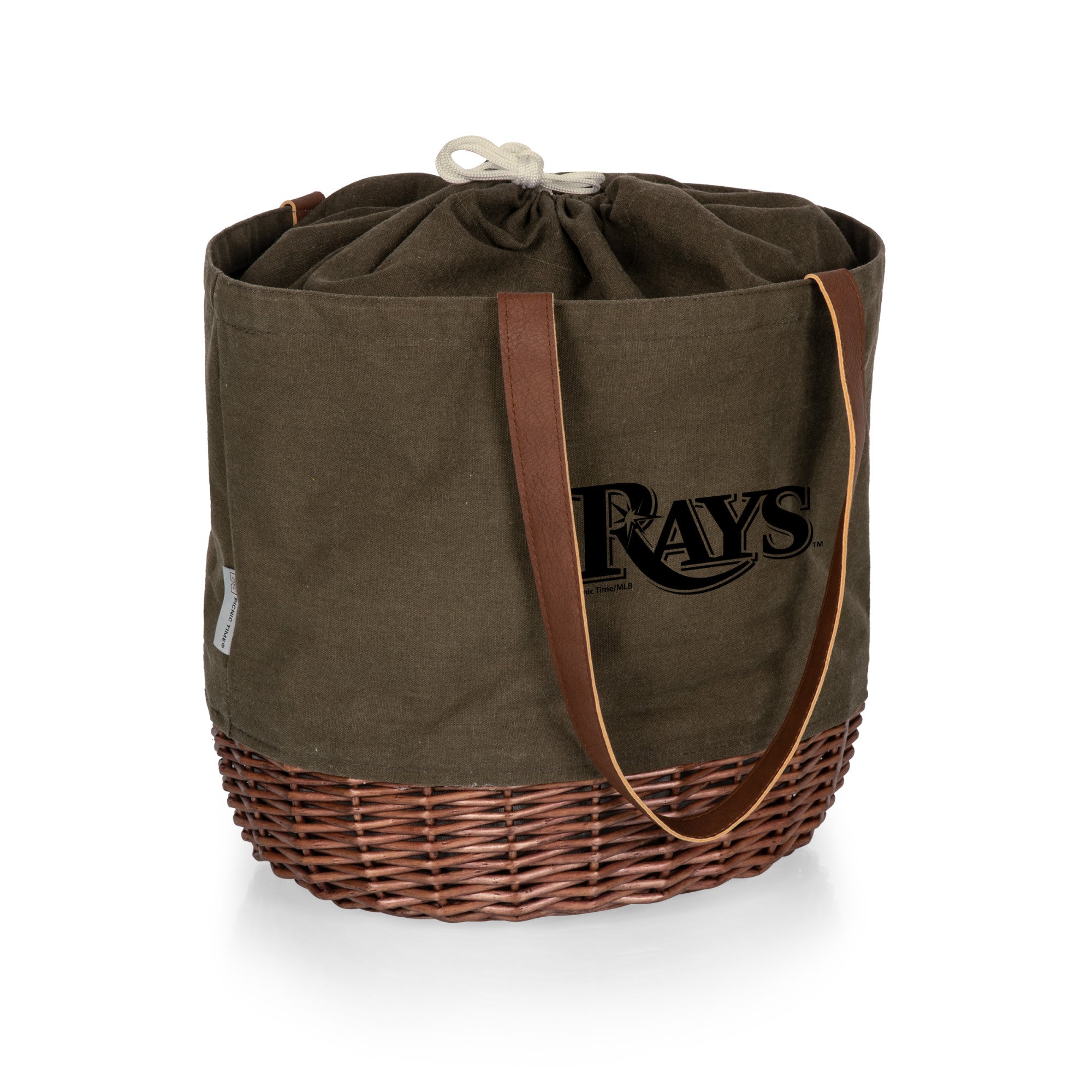 Tampa Bay Rays - Coronado Canvas and Willow Basket Tote