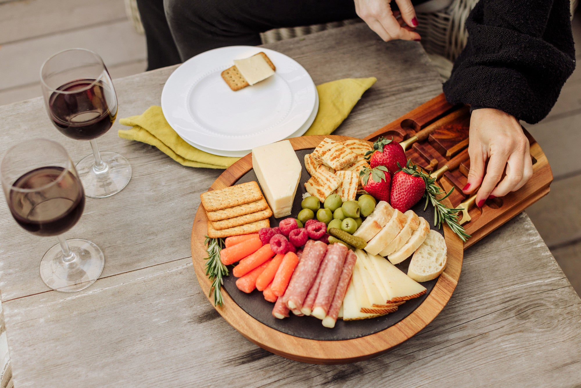 Picnic Time Swiss Cheese Board