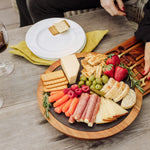 San Diego Padres - Insignia Acacia and Slate Serving Board with Cheese Tools