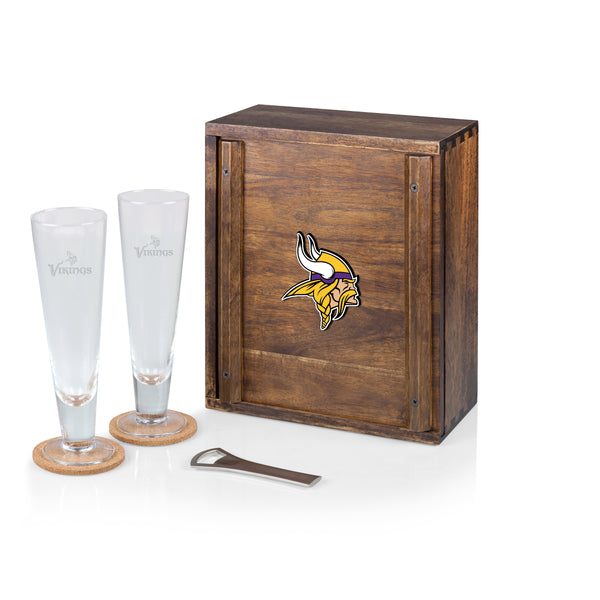 Minnesota Vikings - Pilsner Beer Glass Gift Set