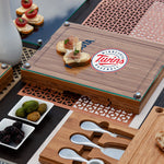 Minnesota Twins - Concerto Glass Top Cheese Cutting Board & Tools Set