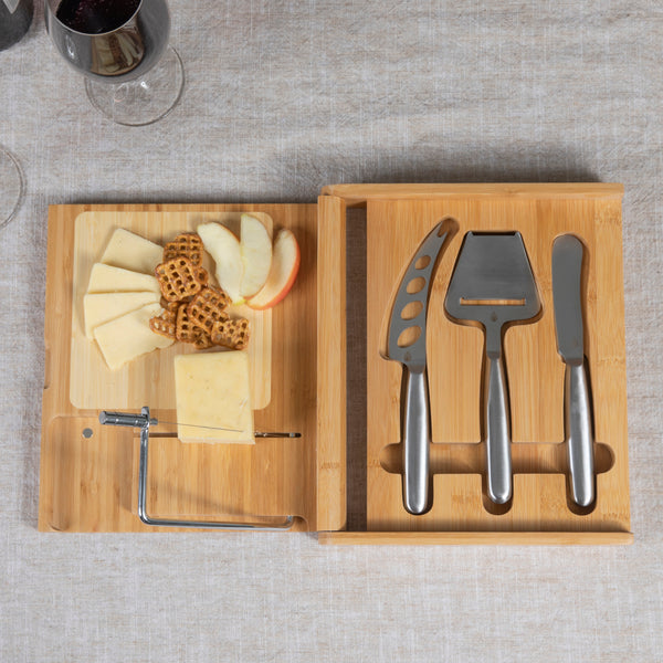 Soirée Cheese Cutting Board & Tools Set with Wire Cutter