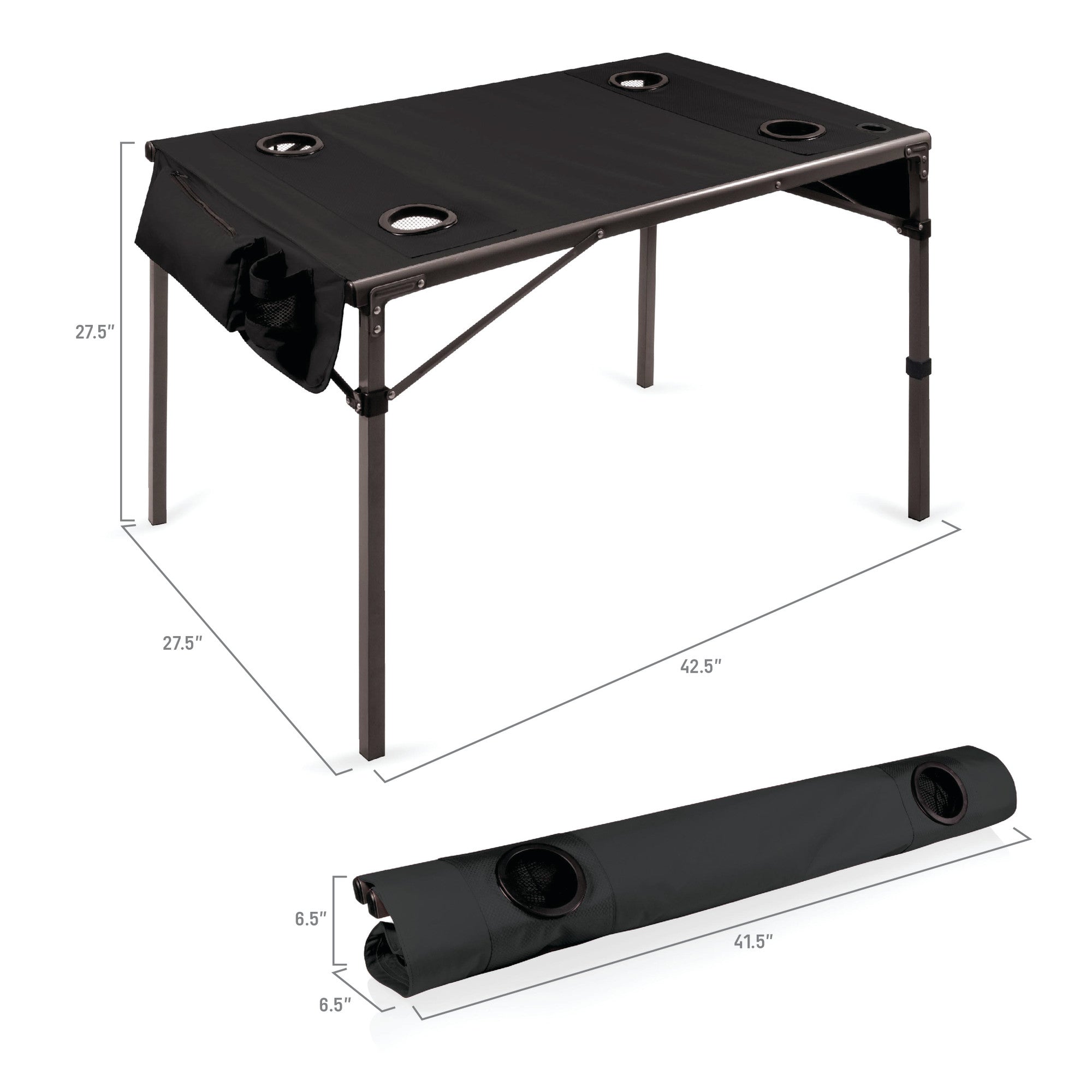 Arkansas Razorbacks - Travel Table Portable Folding Table