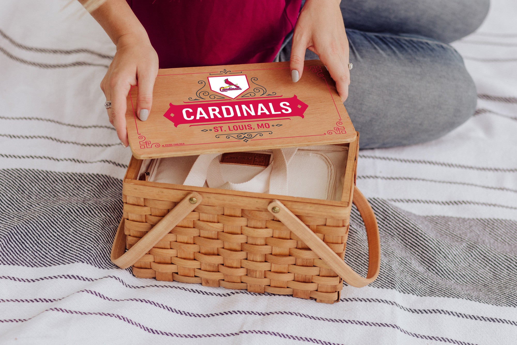 St. Louis Cardinals - Poppy Personal Picnic Basket – PICNIC TIME FAMILY OF  BRANDS