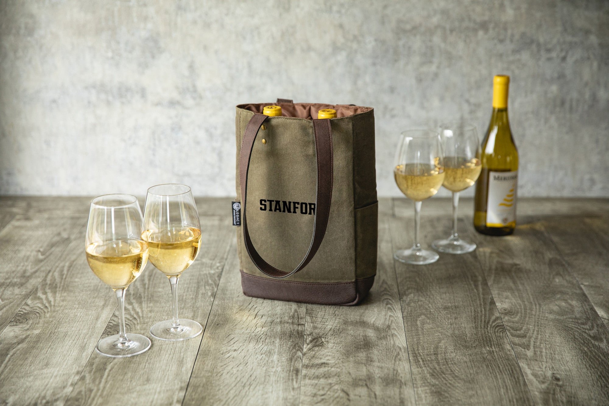 Stanford Cardinal - 2 Bottle Insulated Wine Cooler Bag-Picnic Time Family of Brands