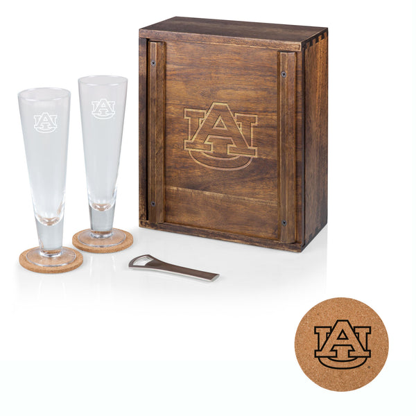 Auburn Tigers - Pilsner Beer Glass Gift Set