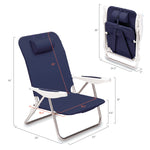 Kansas Jayhawks - Monaco Reclining Beach Backpack Chair
