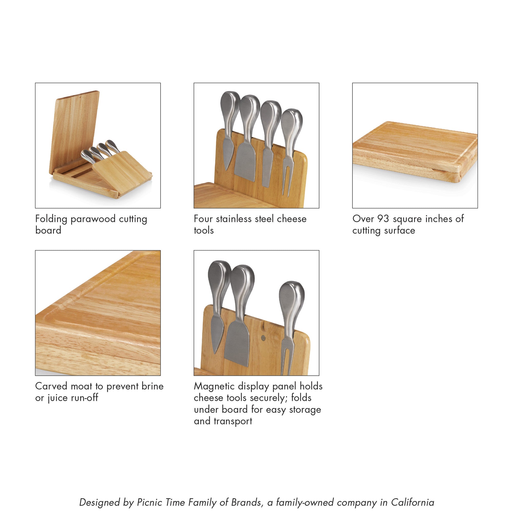 Folding Cutting Board Set