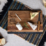 Oklahoma Sooners - Delio Acacia Cheese Cutting Board & Tools Set