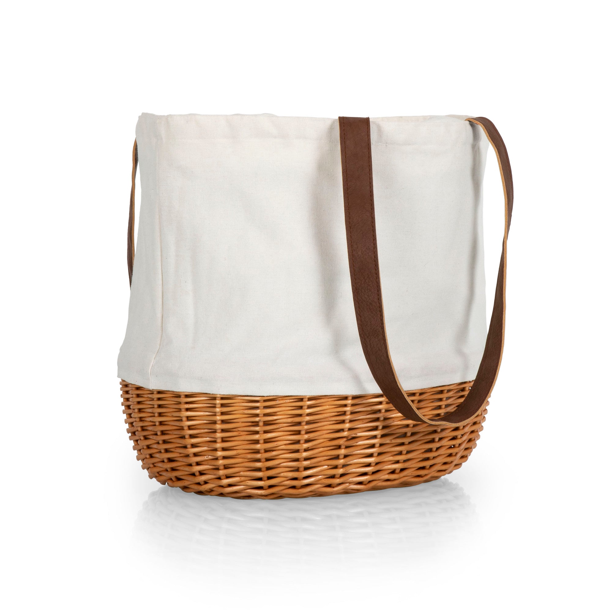 Wake Forest Demon Deacons - Coronado Canvas and Willow Basket Tote