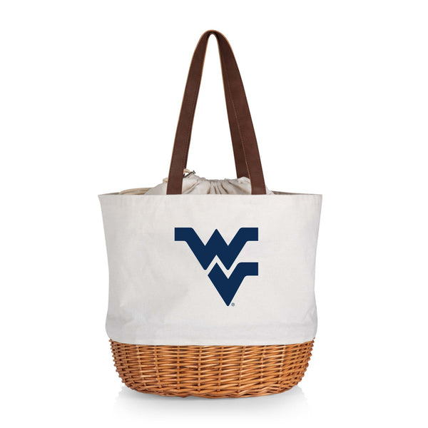 West Virginia Mountaineers - Coronado Canvas and Willow Basket Tote