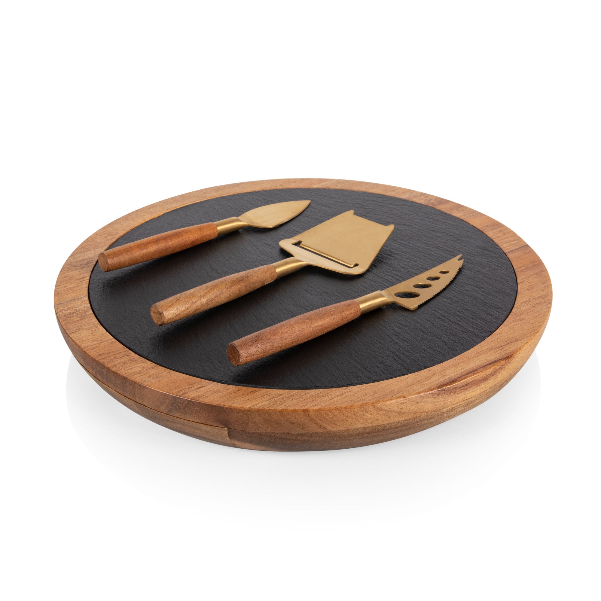 Pittsburgh Pirates - Insignia Acacia and Slate Serving Board with Cheese Tools