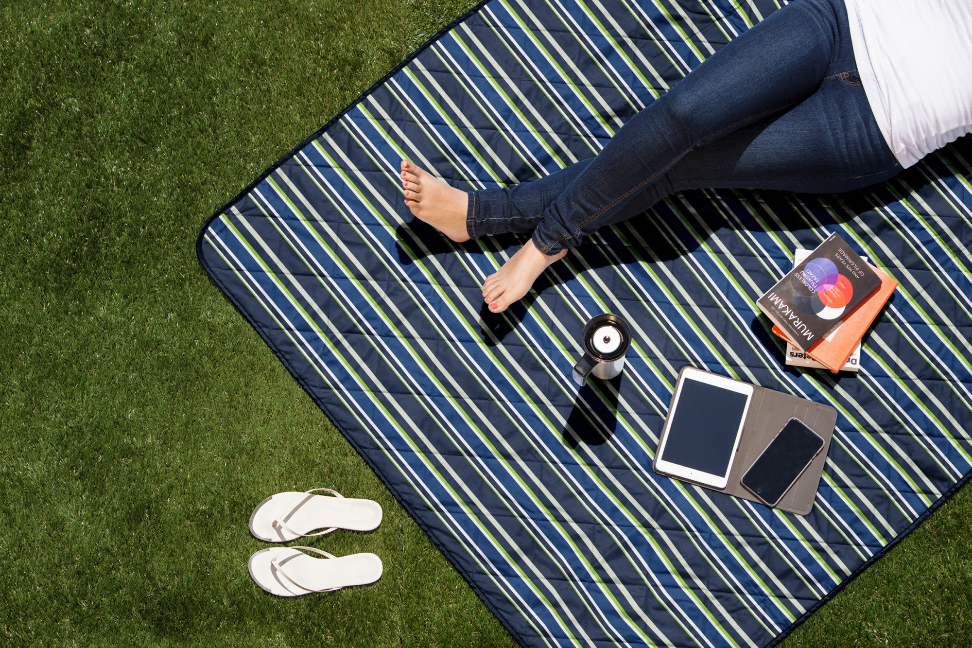 Nightmare Before Christmas Jack - Vista Outdoor Picnic Blanket & Tote